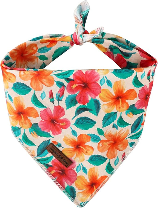 Unique Style Paws Cotton Dog Collar with Bow Floral Plaid Colorful Dog Collar with Bow Tie for Small Medium Large Dogs Pets Gifts