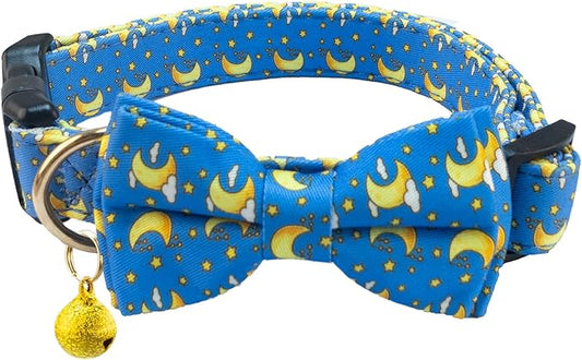 SuperBuddy Dog Collar, Adjustable Dog Collar with Bowtie, Pet Collar for Dog Soft Bowtie Dog Collars for Small Medium Large Pet