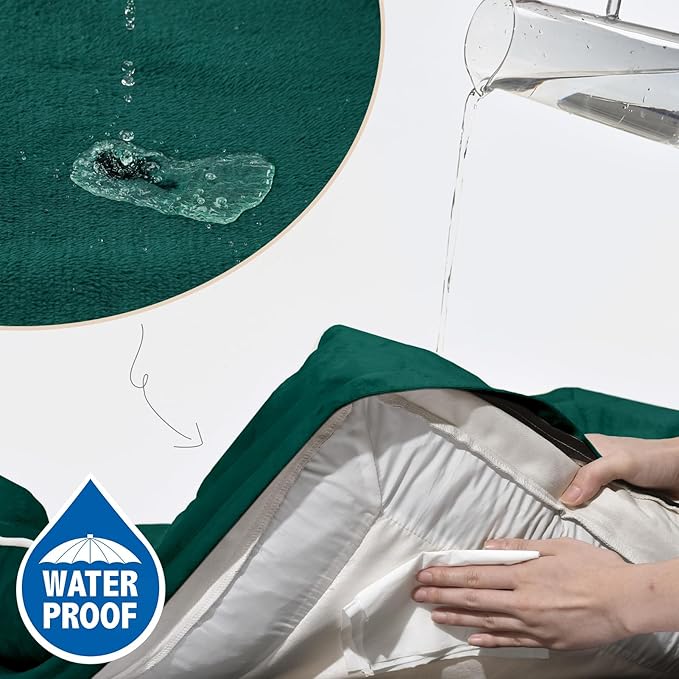 Comfort Expression Small Dog Beds Waterproof Orthopedic Foam Sofa Beds for Small Dogs Comfy Pet Bed with Washable Removable Cover & Non-Slip Bottom(XX-Small,Emerald)