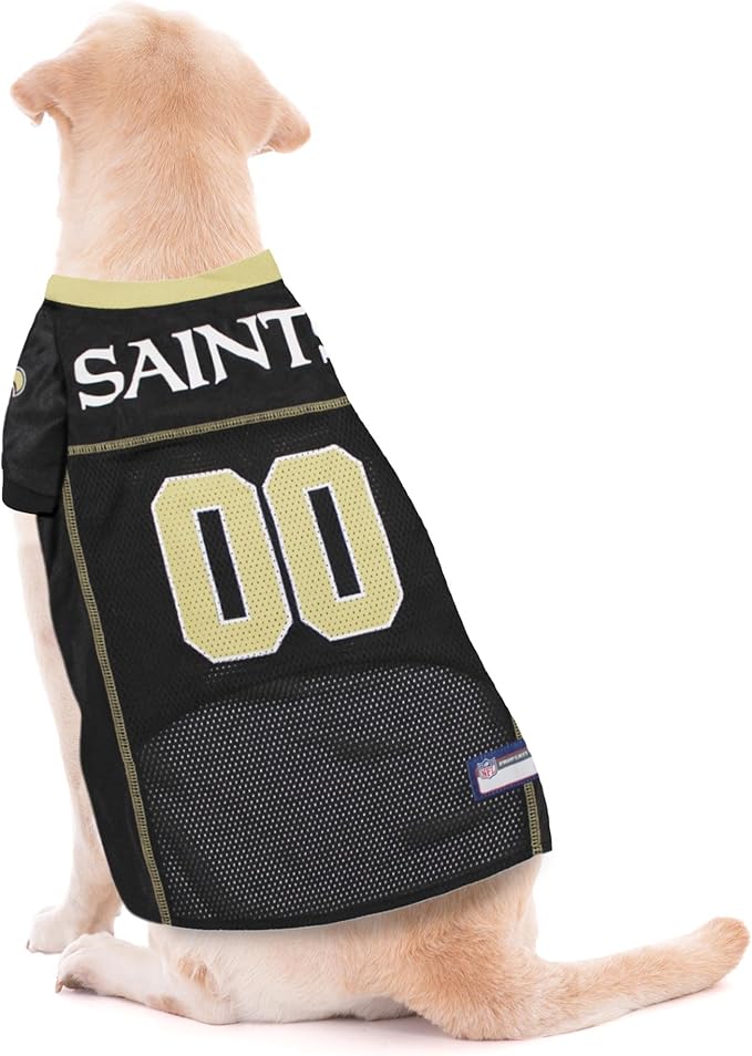 Pets First NFL New Orleans Saints Dog Jersey, Size XX-Large - Best Football Costume for Dogs & Cats - Licensed Shirt