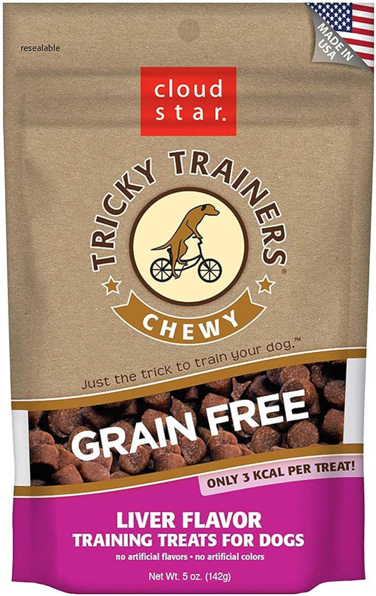 Cloud Star Tricky Trainers Chewy & Grain Free, Low Calorie Dog Training Treats, Baked in the USA