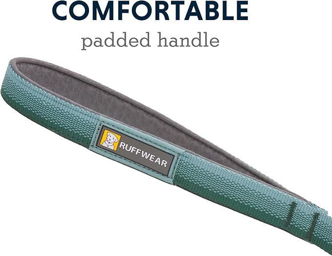 Ruffwear, Front Range Dog Leash, 5 ft Lead with Padded Handle for Everyday Walking, River Rock Green