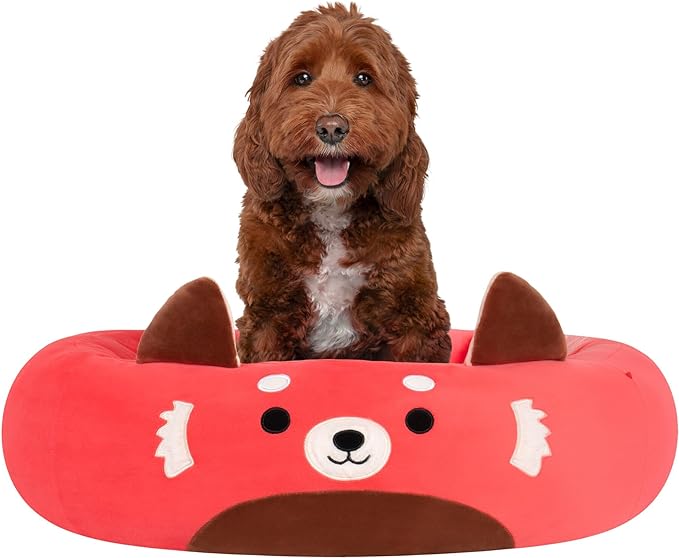 Squishmallows Original 30-Inch Cici The Red Panda Pet Bed - Large Ultrasoft Official Plush Pet Bed for Dogs and Cats