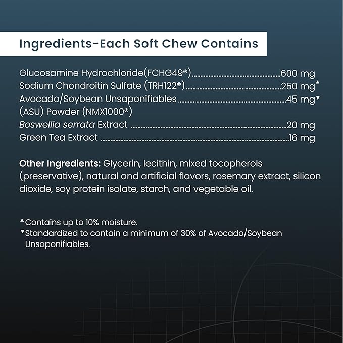 Nutramax Laboratories Dasuquin Joint Health Supplement for Small to Medium Dogs - With Glucosamine, Chondroitin, ASU, Boswellia Serrata Extract, Green Tea Extract, 84 Soft Chews
