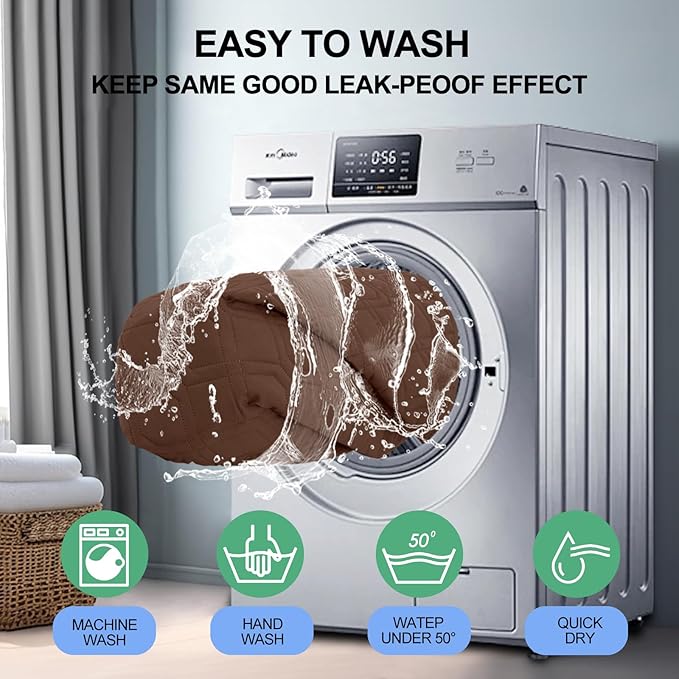 Smiry Waterproof Dog Blanket, 82x120 Inch Soft Pet Bed Cover Reversible, Washable Sofa Couch Furniture Protector for Small Medium Large Dog Puppy Cat, Brown/Chocolate