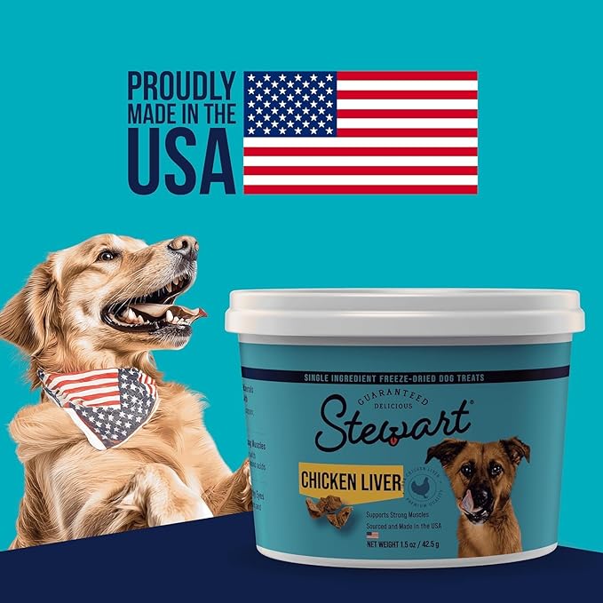 Stewart Freeze Dried Treats 3 oz Chicken Liver