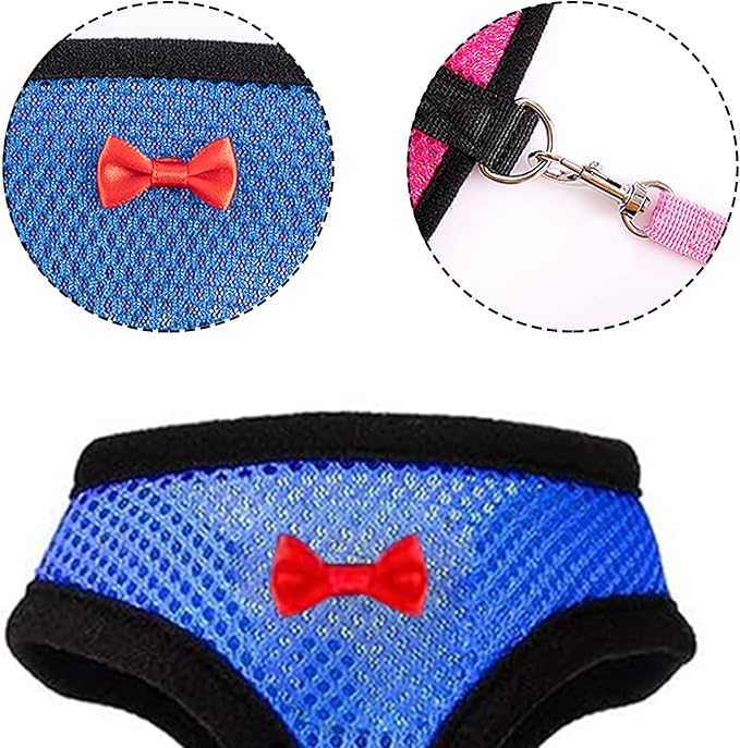 4 Pcs Funny Chicken Accessories - Comfortable Harness and Leash for Hens, Breathable Mesh