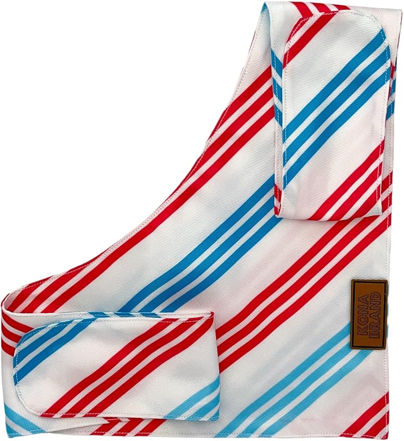 KonaBrandCo- Premium Handmade Dog Bandana | Dual Layered Silky Durable Polyester Fabric | Adjustable Fit Custom Shape- Won't Roll (Medium, TUCKER)