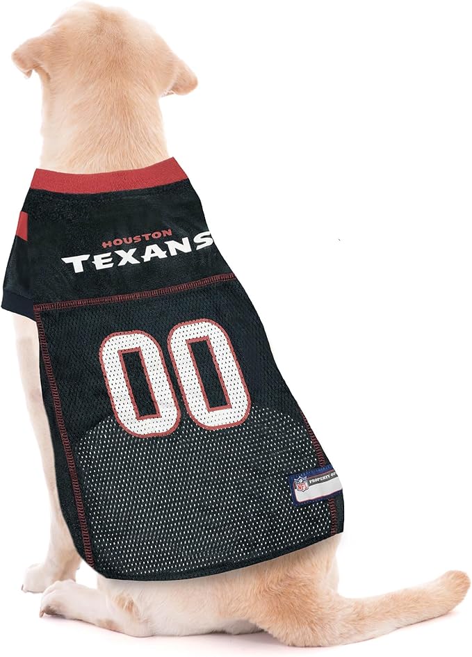Pets First NFL Houston Texans Dog Jersey, Size XX-Large. Best Football Jersey Costume for Dogs