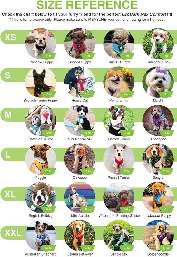 EcoBark Dog Harness - Luxurious Soft Mesh - Eco-Friendly Over The Head Vest Harness - No Pull & No Choke Design - Padded Breathable Body Halter - for Large Breed Dogs (Bubblegum, XXL)