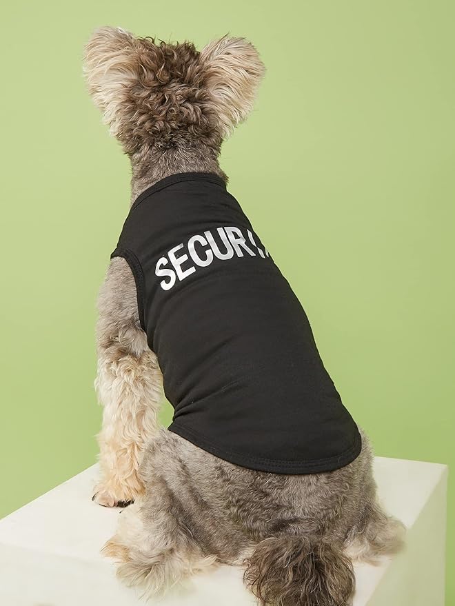 4 Pieces Pet Dog T Shirt I Love My Mom K9 Unit HOLA Ladies Security Print Puppy Shirts Extra Small Dogs Clothes for Boys XS Summer Dog Tshirt Boy Chihuahua Tshirts Cat Clothing Yorkie Vest Apparel, XS