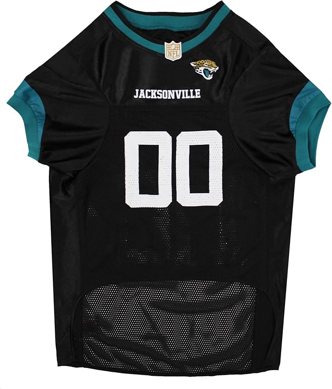 Pets First NFL Jacksonville Jaguars Dog Jersey, Size XX-Large. Licensed Dog Football Jersey Costume