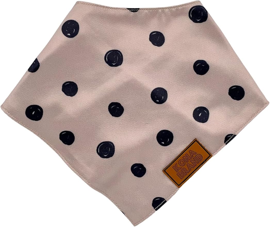 KonaBrandCo- Premium Handmade Dog Bandana | Dual Layered Silky Durable Polyester Fabric | Adjustable Fit Custom Shape- Won't Roll (Large, MACIE)