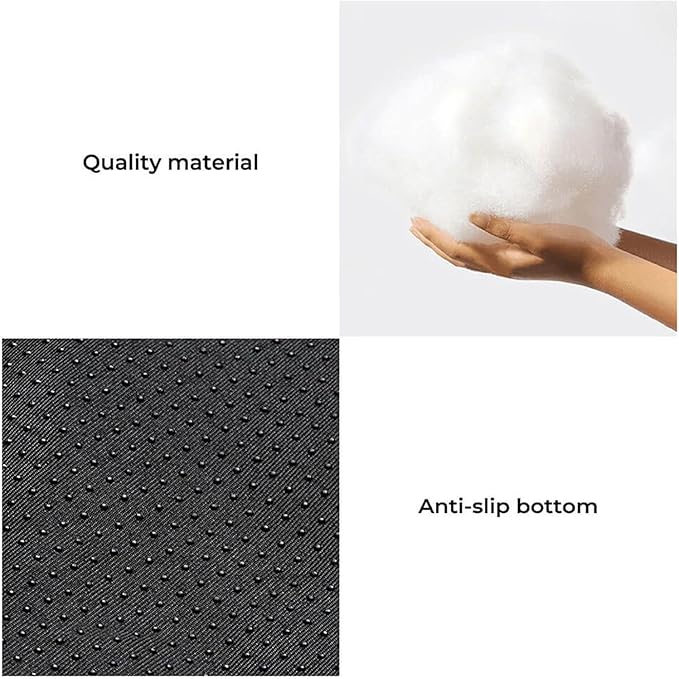 FUNNYFUZZY Calming Dog Bed Mat, Fluffy Fuzzy Couch Cover for Sofa, Furniture Protector with Removable Washable Cover for Medium Small Dogs and Cats (Tie-dye Grey,37.4 × 33.46 × 6.3 in)