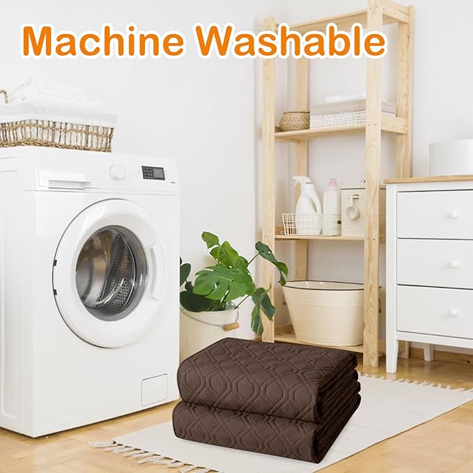 hyha Waterproof Dog Bed Blanket, Soft Pet Blankets, Waterproof Couch Cover for Dogs, Reversible Sofa Covers Washable for Furniture (30x70 Inch, Chocolate/Dark Grey)