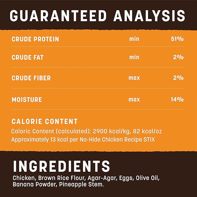 Earth Animal No Hide Stix Chicken Flavored Natural Rawhide Free Dog Chews Long Lasting Chew Sticks | Treats for Small Dogs and Cats | Great for Aggressive Chewers | 90 Count