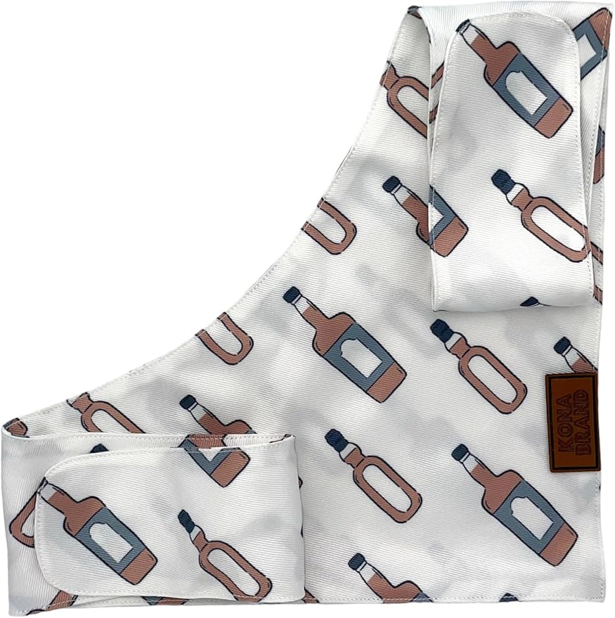 KonaBrandCo- Premium Handmade Dog Bandana | Dual Layered Silky Durable Polyester Fabric | Adjustable Fit Custom Shape- Won't Roll (Small, KNOX)