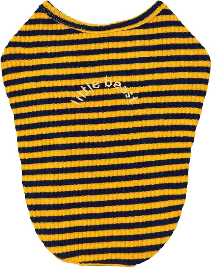 Little Beast Dog Clothes- Dog Clothes for Large,Medium and for Small Dogs (Shirts Come in Multiple Colors and Styles) - Size: X-Small Dogs, Black/Yellow