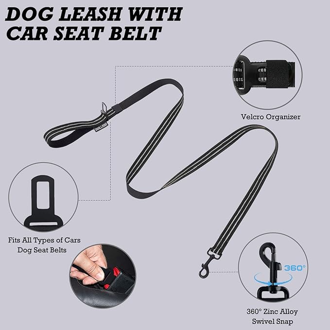 Tactical Harness for Large Medium Dogs, Adjustable No Pull Service Dog Harness with Molle & Loop Panels for Hiking Walking Training, XL (Neck: 21'' - 29'', Chest: 30''-43'')