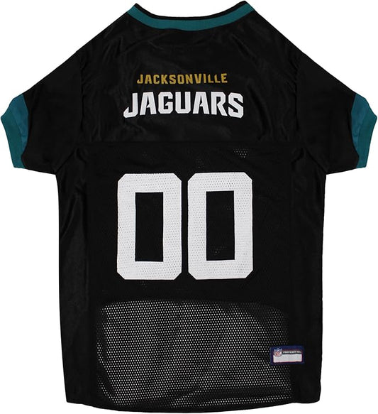 Pets First NFL Jacksonville Jaguars Dog Jersey, Size XX-Large. Licensed Dog Football Jersey Costume