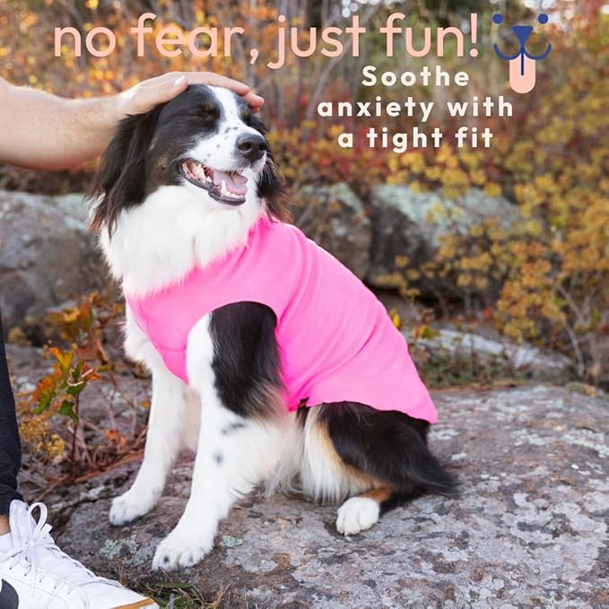 Stretch Fleece Dog Coat, Stretchy Pet Sweater, Machine Washable Pullover for Winter and Fall, Fuchsia, 20