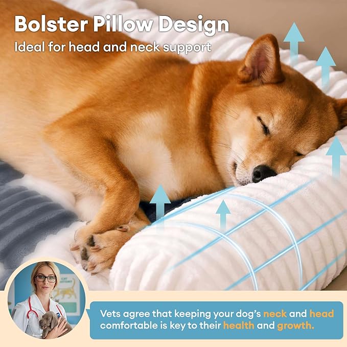 FUNNY FUZZY Couch Covers for Dogs, Pet Couch Covers for Sofa Classic Chessboard Cozy Plush Bed Mat Pet Cover for Couch Furniture Protector, Medium, Light Brown