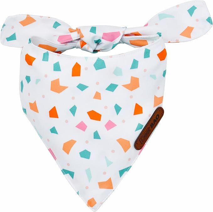 Large Spring Dog Bandanas 4Pack,Dog Scarf,Dog Bandanas boygirl,Premium Durable Fabric,Adjustable Fit,Unique Shape,Suitable for All Kinds of Dogs,Provide Various Sizes(Large)