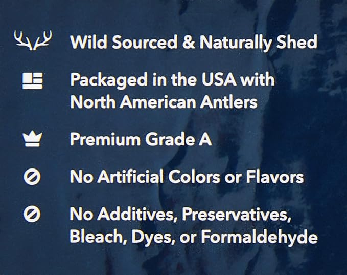 Amazon Brand - Wag Deer Antler Chew for Dogs, Naturally Shed, Whole, Medium 6 - 7.5 inches, Long Lasting for Aggressive Chewers, Best for Dogs 15-30 lbs, 1.80 Ounce (Pack of 1)