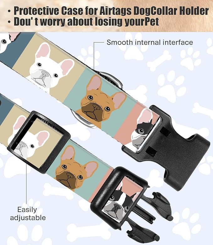 Dog Collar, Cute Dog Collar for Small Medium Large Dogs, Personalized Adjustable Soft Pet Collars with Quick Release Buckle for Walking Running, Cute Dogs