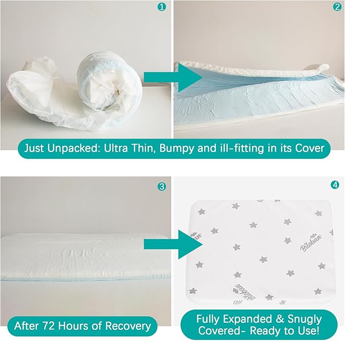 Biloban Waterproof Dog Beds for (Large) Dogs, Washable Mat Pad, Memory Foam Dog Beds & Furniture for Small/Medium Large/XL/XXL Pet with Removable Cover (Light Grey)