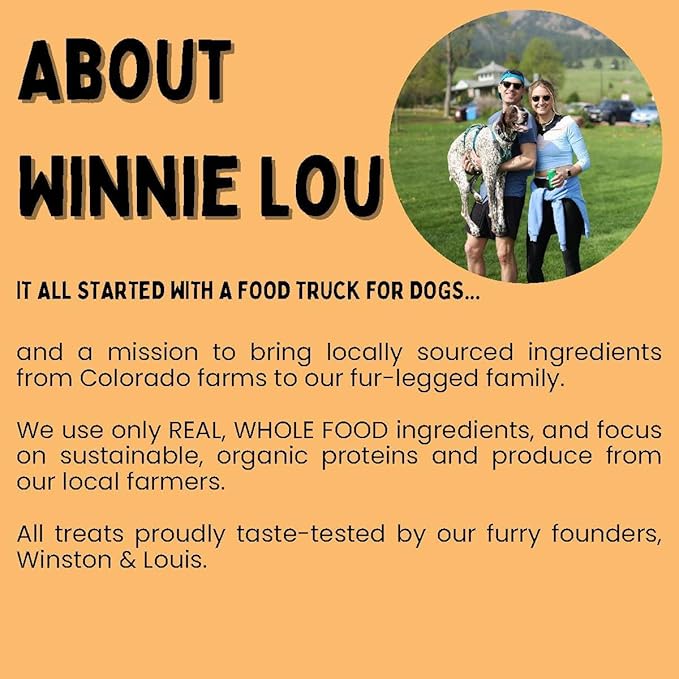 Winnie Lou Organic Turkey Jerky Dog Treats - Human Grade, All Natural, Healthy, Made in USA (2 Pack)