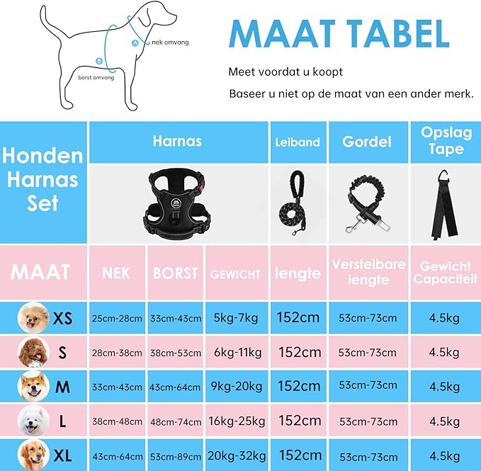 NESTROAD No Pull Dog Harness,Adjustable Oxford Dog Vest Harness with Leash,Reflective No-Choke Pet Harness with Easy Control Soft Handle for Large Dogs(X-Large,Black)