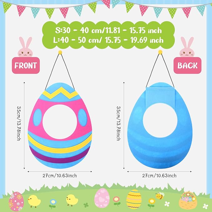 Cute Easter Dog Costume Adjustable Egg Dog Shaped Hat Headwear for Easter Party Pets Cats Festive Bunny Ears Decorative Accessory for Puppy Holiday Dress up(Large)