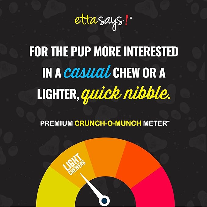 etta says! Premium Crunchy Dog Chew Bits - All Natural - Made in The USA (1.5 Pound Pack of 1)