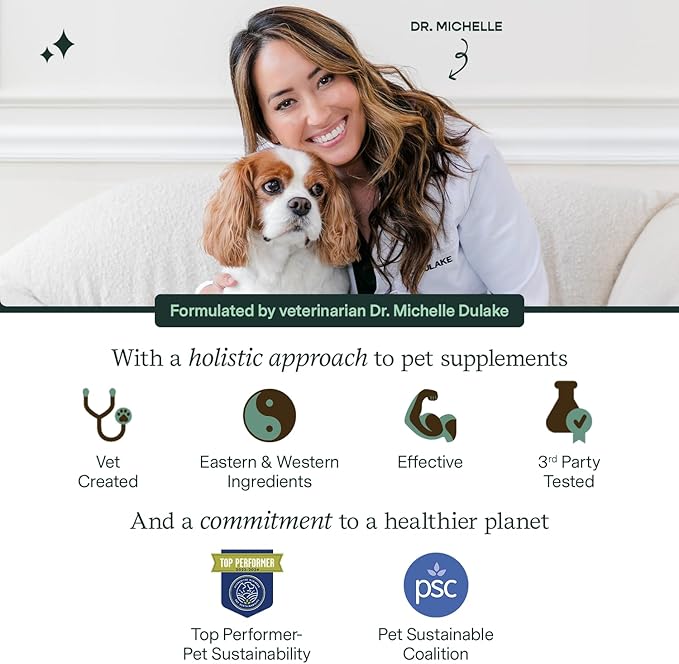 Fera Pet Organics Hip + Joint Supplement for Dogs - Vet Created - Soft & Chewy Dog Joint Supplement - Glucosamine, Chondroitin, MSM– Chicken Flavor, 90 Chews