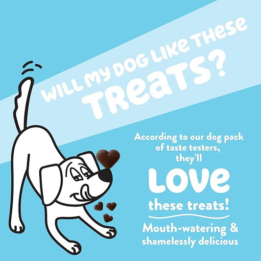 SHAMELESS PETS Natural Grain Free Dog Treats | Made in The USA from Upcycled Food Ingredients (Apple)