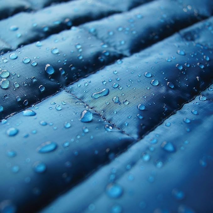 Kurgo Loft Dog Jacket, Reversible Dog Coat, Wear with Harness or Sweater, Water Resistant, Reflective, Winter Coat for Large Dogs (Coastal Blue, XL)