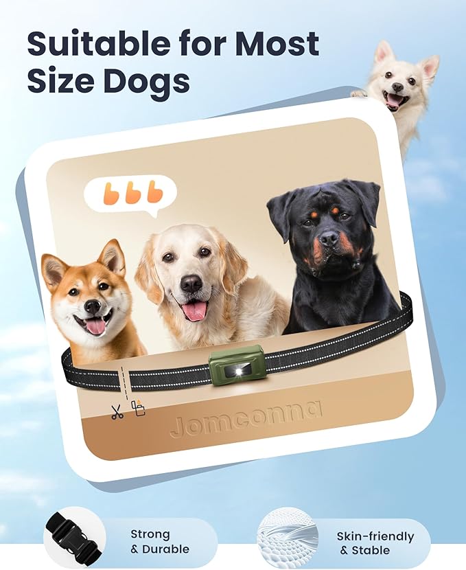 Dog Shock Collar 4265Ft Dog Training Collar with Remote for Large Medium Small Dogs, IP67 Waterproof with 4 Safe Training Modes, Security Lock, Dog Bark E-Collar for All Breeds(Green 1 Pack)