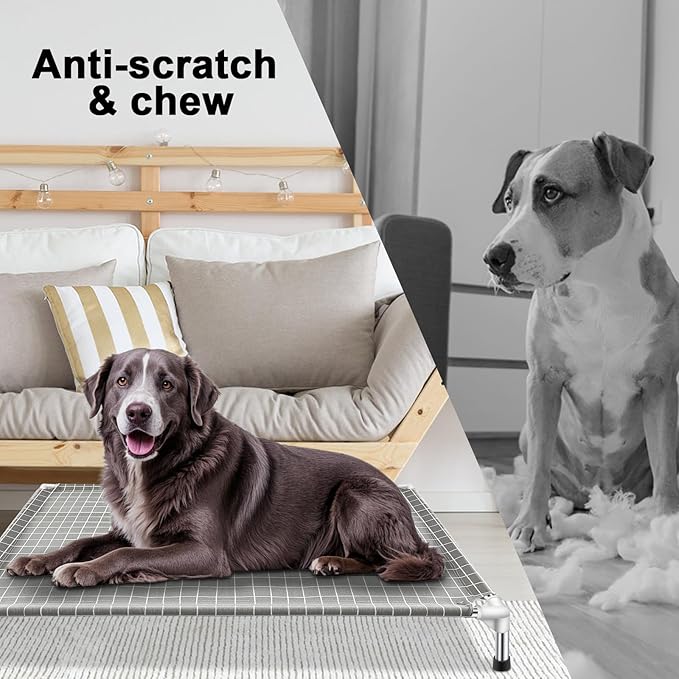 Elevated Dog Bed Pet Cot - Dog Cots Beds for | Detachable Raised Cat Dog Pet Bed, XL