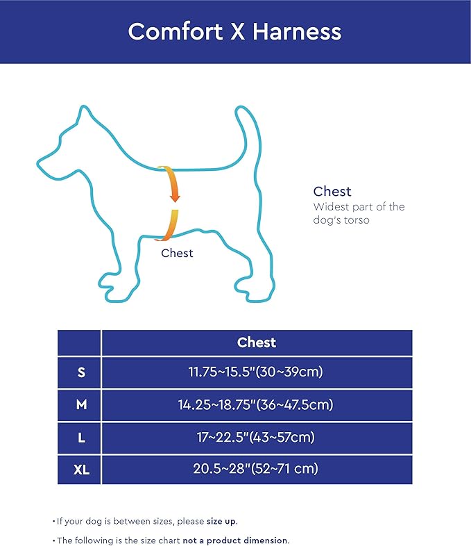 Gooby Choke Free Comfort X Soft Harness, Blue, Small