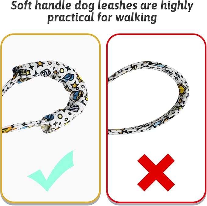 Dog Collar and Leash Set Girls Adjustable Puppy Collars with Floral Bow Tie for Small Medium Large Female Dogs, Solar System, S