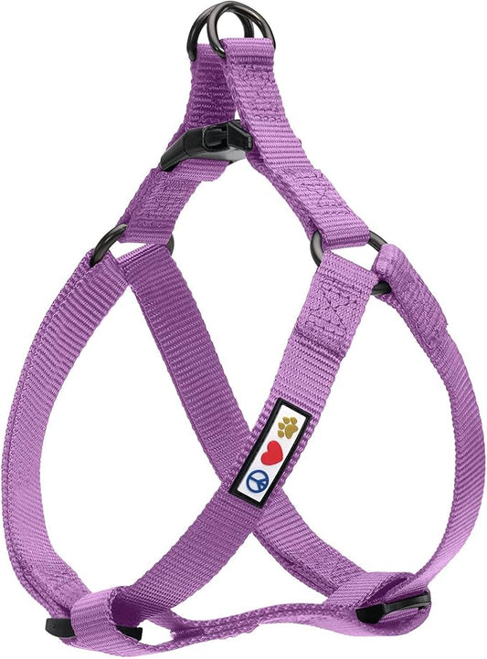 Pawtitas Solid Color Step-in Dog Harness - Large, Orchid Purple