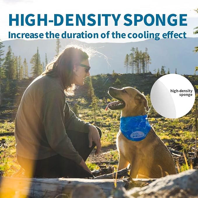 ALL FOR PAWS Chill Out Ice Bandana, Large