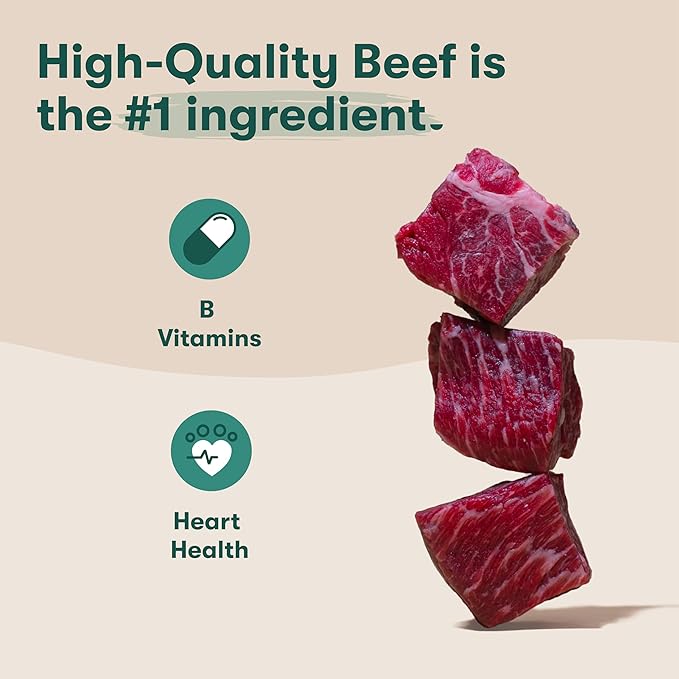 Jinx Tenders Beef Jerky Dog Treats, All Natural Ingredients, Soft and Chewy, Low-Calorie, Slow-Smoked Beef & Liver, No Fillers, 5oz