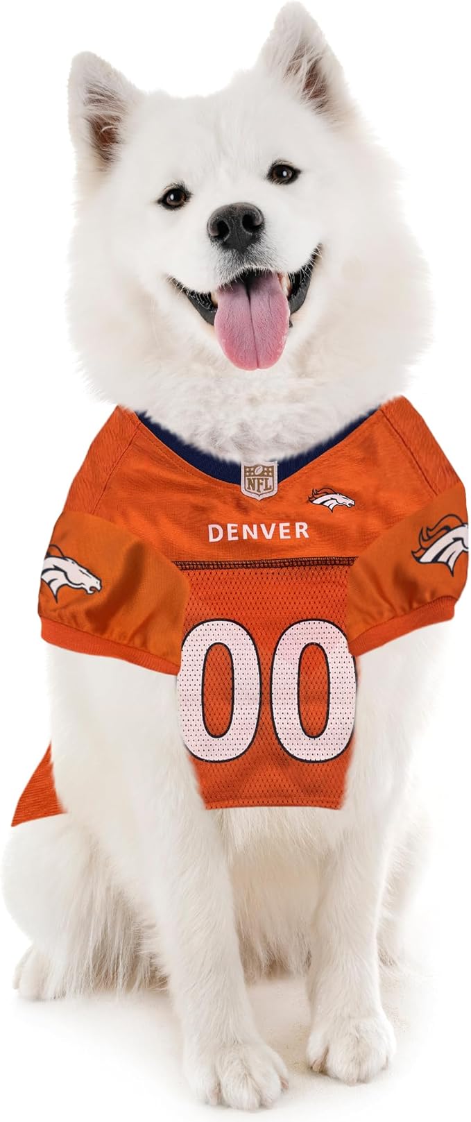 Pets First Denver Broncos Dog Jersey, Size X-Large - Best Football Jersey Costume for Dogs & Cats