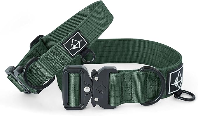 Made to ROAM Premium Dog Collar - Adjustable Heavy Duty Nylon Collar with Quick-Release Metal Buckle (Maine Marina, Classic Size 4)