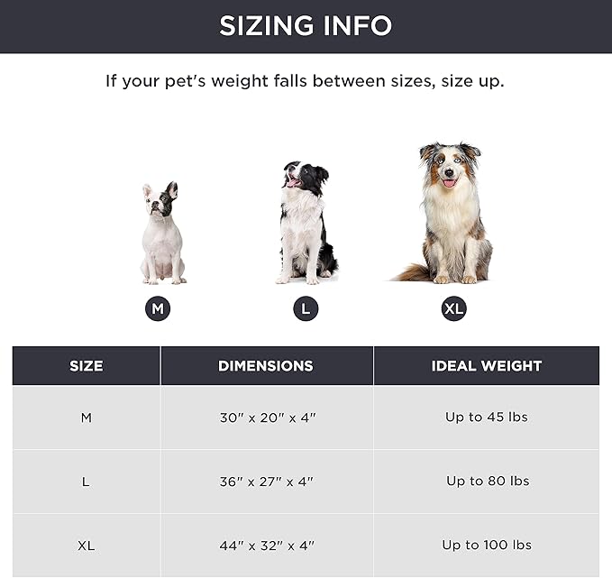 Bedsure Waterproof Dog Beds for Extra Large Dogs - 4 Inch Thicken Up to 100lbs XL Pet Mat Pillows with Removable Washable Cover, Pink