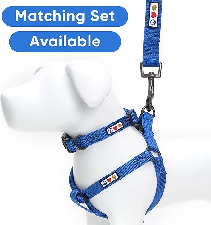 PAWTITAS Pet Solid Color Step in Dog Harness or Vest Harness Dog Training Walking of Your Puppy Harness Medium Dog Harness Blue Dog Harness