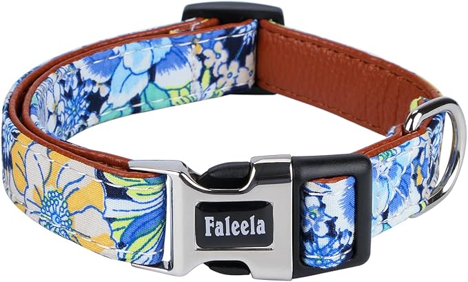 Faleela Cute Soft Girl Dog Collar with Bow, Bowtie Dog Collar for Boy,Detachable Adjustable Collar for Small Medium Large Pet