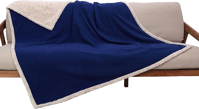 Kritter Planet Waterproof Bed Blanket for Pet, Reversible Sherpa Fleece Protector Couch Cover for Pets, Liquid Proof Furniture Protector for Medium Large Dogs